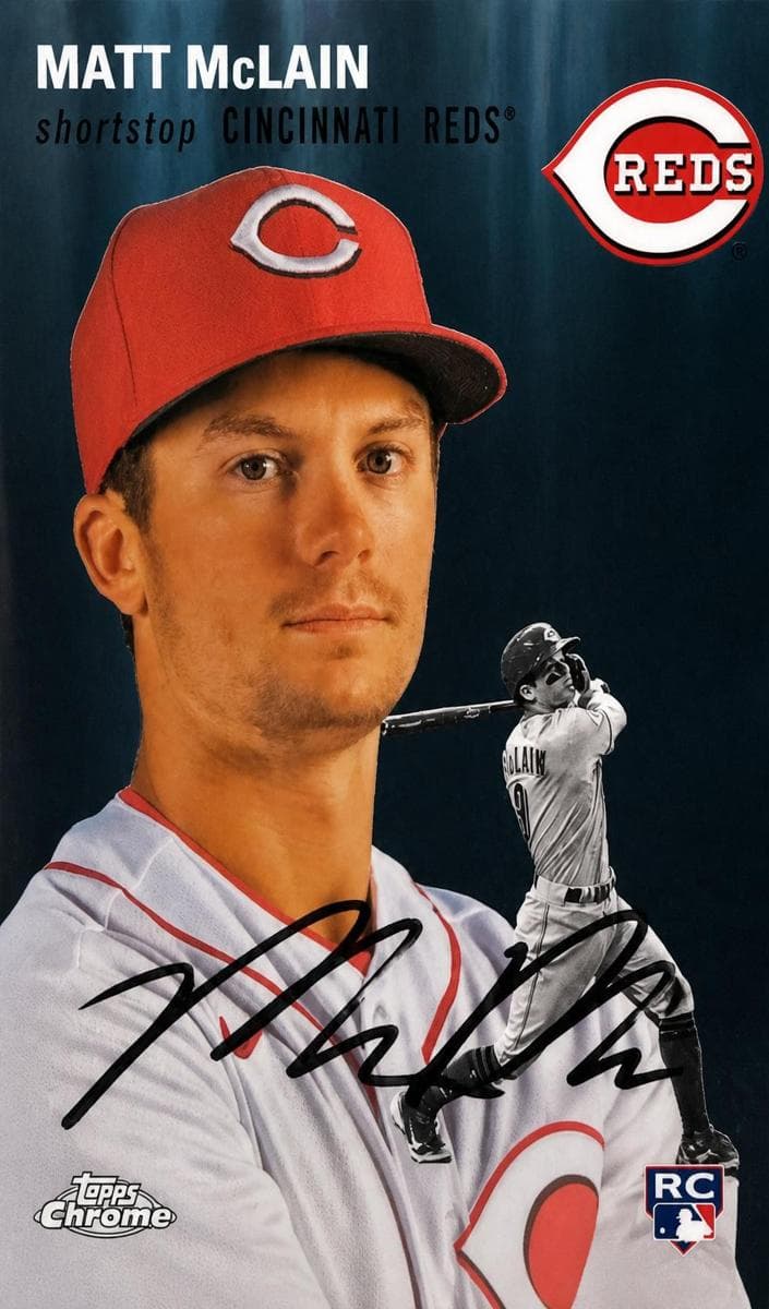 Matt McLain 2023 topps Topps Chrome Platinum Anniversary