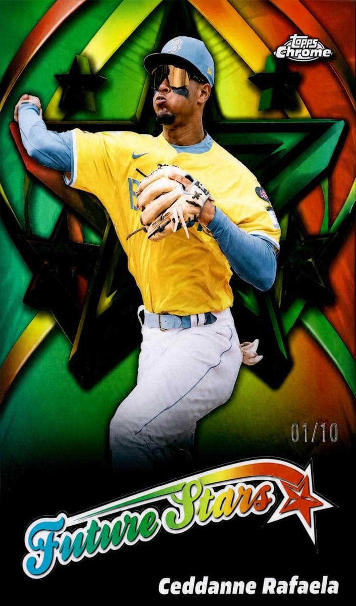 Ceddanne Rafaela 2025 topps Topps Chrome Logofractor Edition