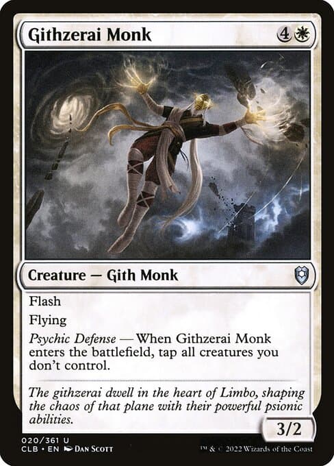 Githzerai Monk 2022 Magic: The Gathering Commander Legends: Battle for Baldur's Gate
