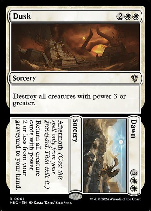 Dusk // Dawn 2025 Magic: The Gathering Aetherdrift Commander