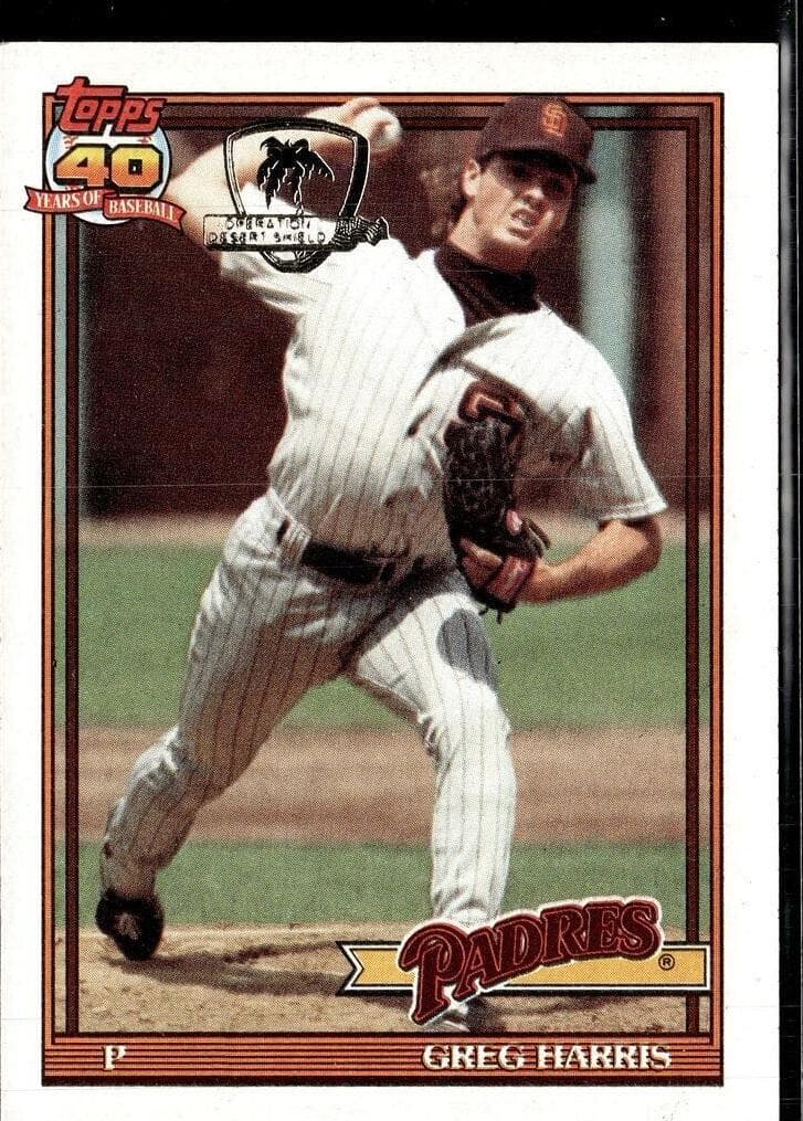 Greg Harris 1991 topps Topps