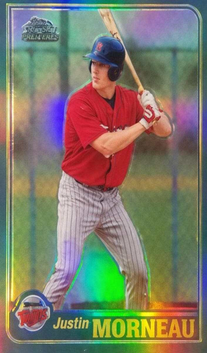 Justin Morneau 2001 topps Topps Traded & Rookies