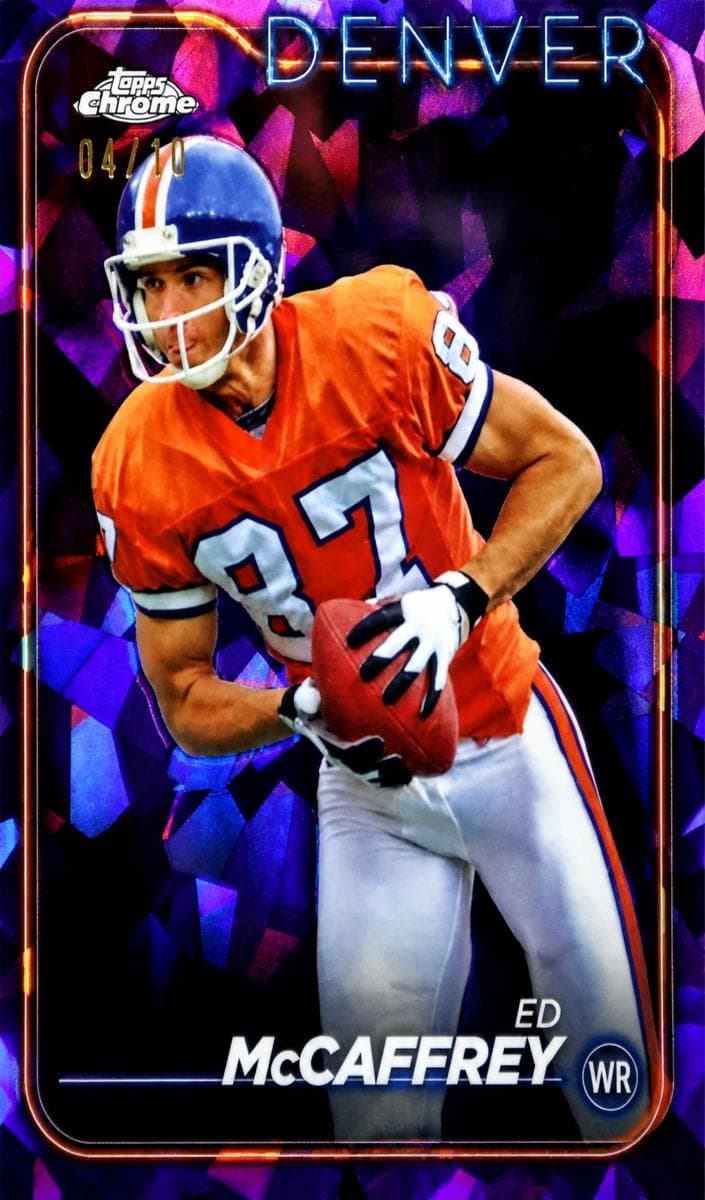 Ed McCaffrey 2024 topps Topps Chrome Sapphire Edition