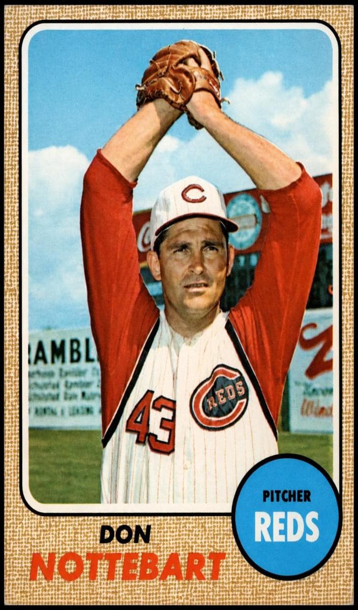 Don Nottebart 1968 topps O-Pee-Chee