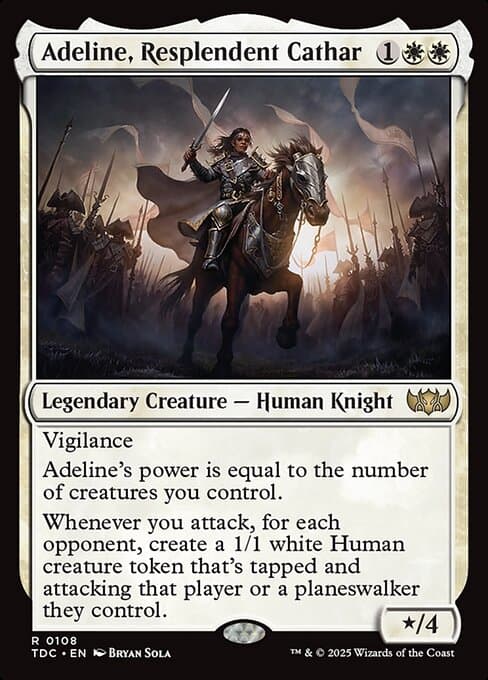 Adeline, Resplendent Cathar 2025 Magic: The Gathering Tarkir: Dragonstorm Commander