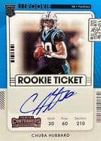 Chuba Hubbard 2021 panini Panini Contenders