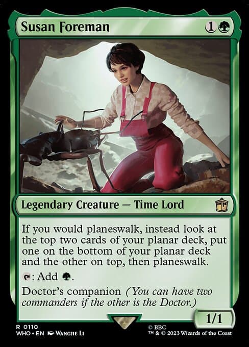 Susan Foreman 2023 Magic: The Gathering Doctor Who