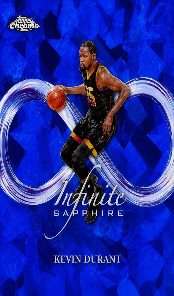 Kevin Durant 2023 topps Topps Chrome Sapphire Edition