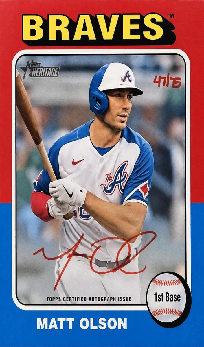 Matt Olson 2024 topps Topps Heritage