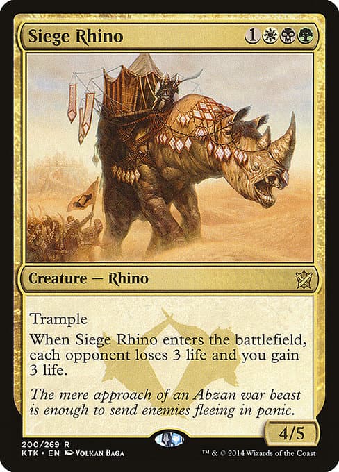 Siege Rhino 2022 Magic: The Gathering