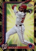 James Wood 2025 topps Topps Chrome Radiating Rookies