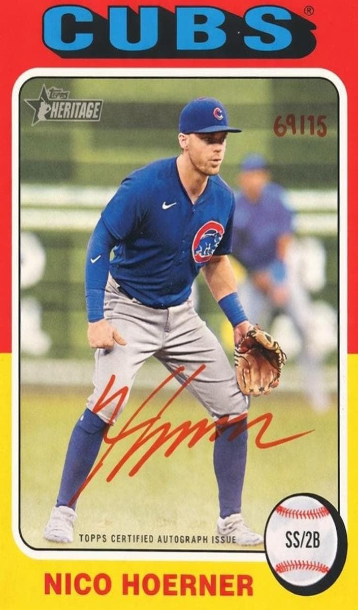 Nico Hoerner 2024 topps Topps Heritage