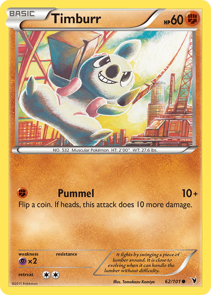 Timburr 2011 Pokemon Noble Victories