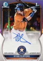 Ryan Clifford 2023 bowman Bowman Chrome Prospect Auto (1st) example 1