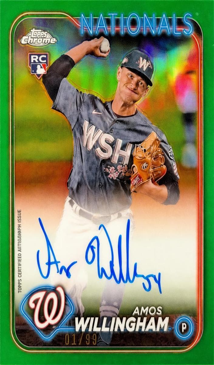 Amos Willingham trading card
