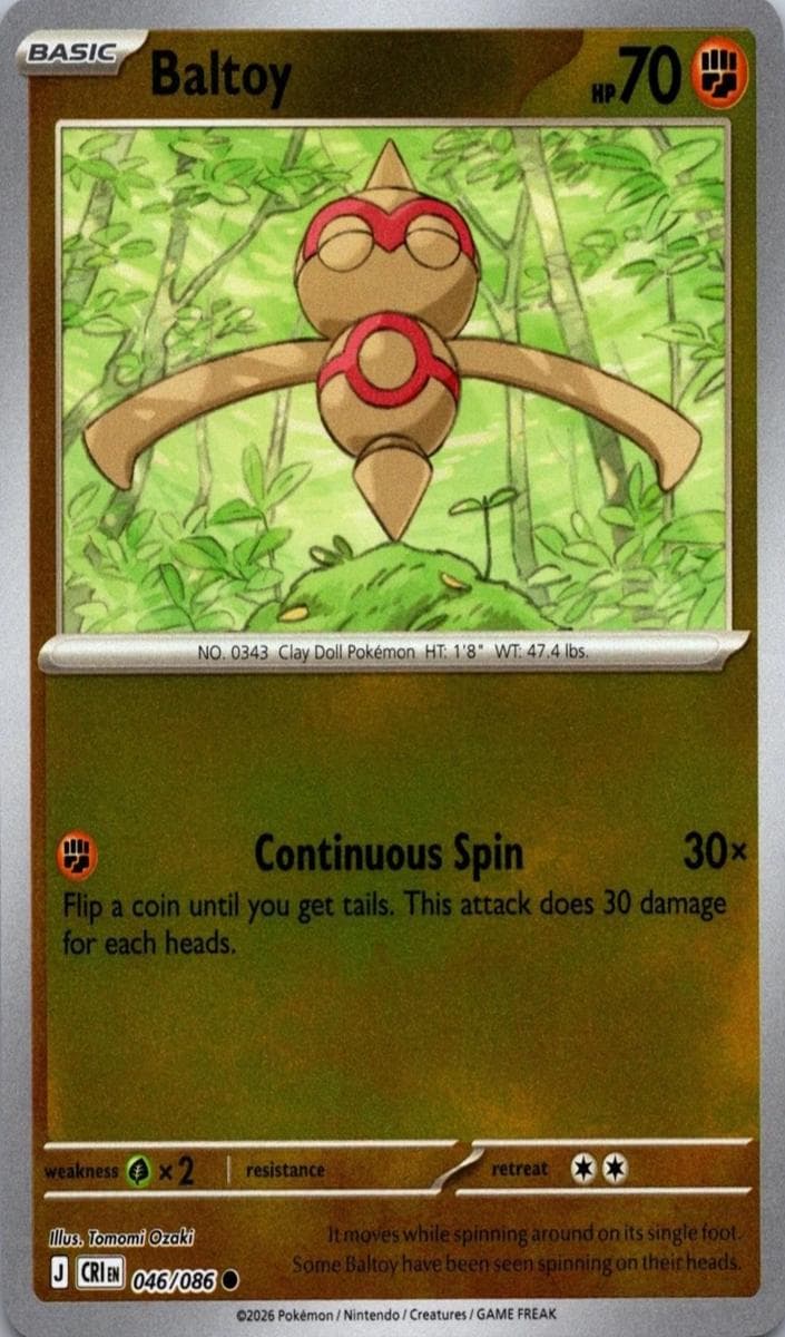 Baltoy trading card