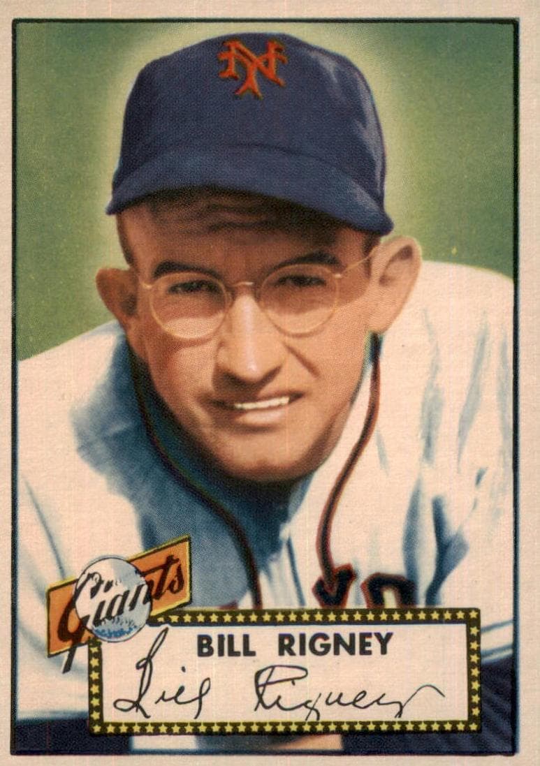 Bill Rigney 1952 topps Topps