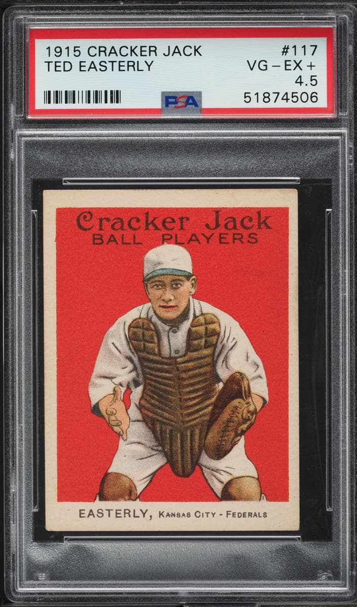 Ted Easterly 1915 Cracker Jack Cracker Jack