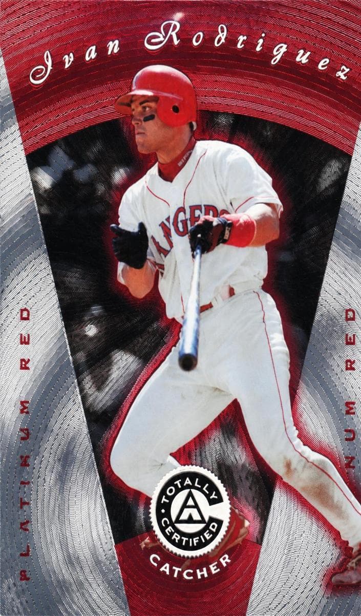 Ivan Rodriguez 1997 panini Pinnacle Totally Certified