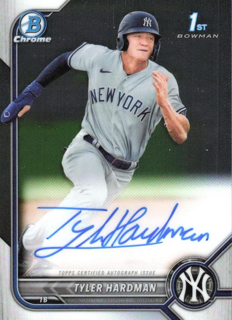 Tyler Hardman trading card