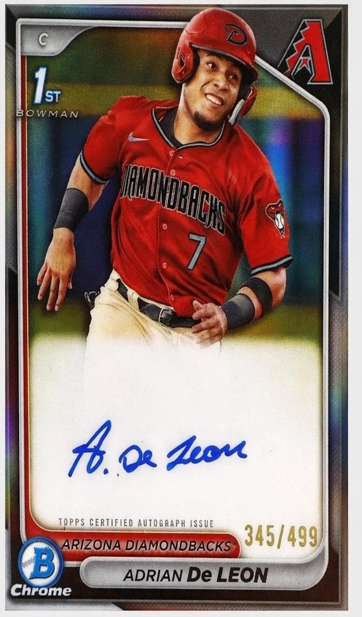 Adrian De Leon trading card