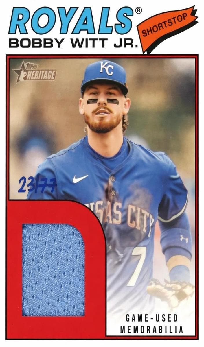 Bobby Witt Jr. 2026 topps Topps Heritage