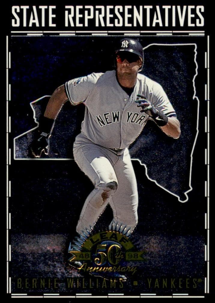 Bernie Williams 1998 leaf Leaf