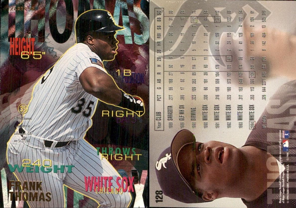Frank Thomas 1995 fleer Fleer
