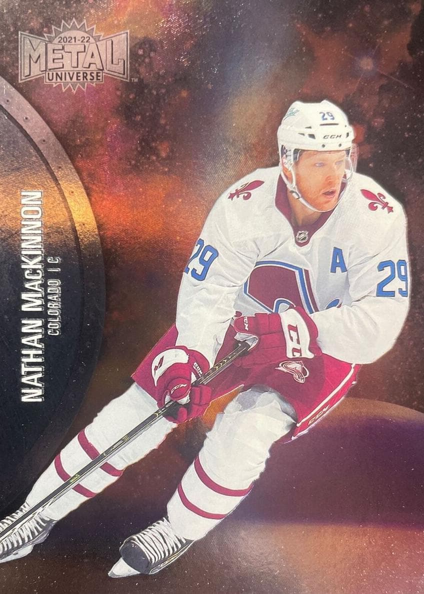 Nathan MacKinnon 2021 fleer SkyBox Metal Universe