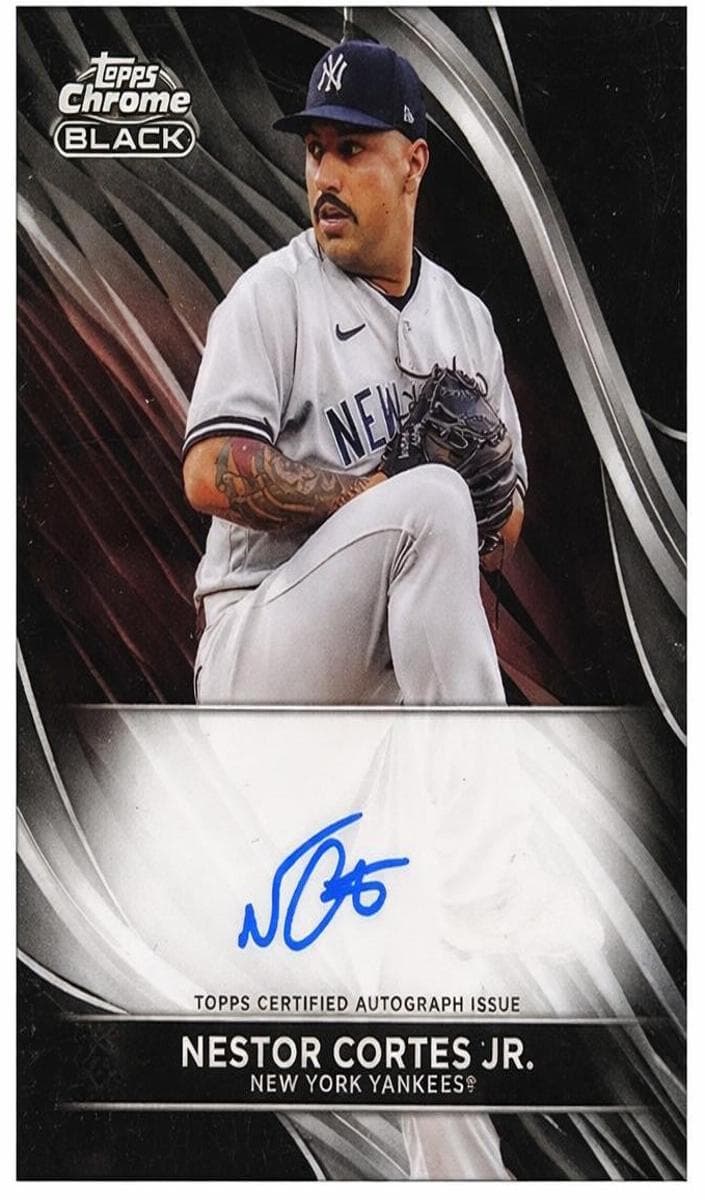 Nestor Cortes 2023 topps Topps Chrome Black