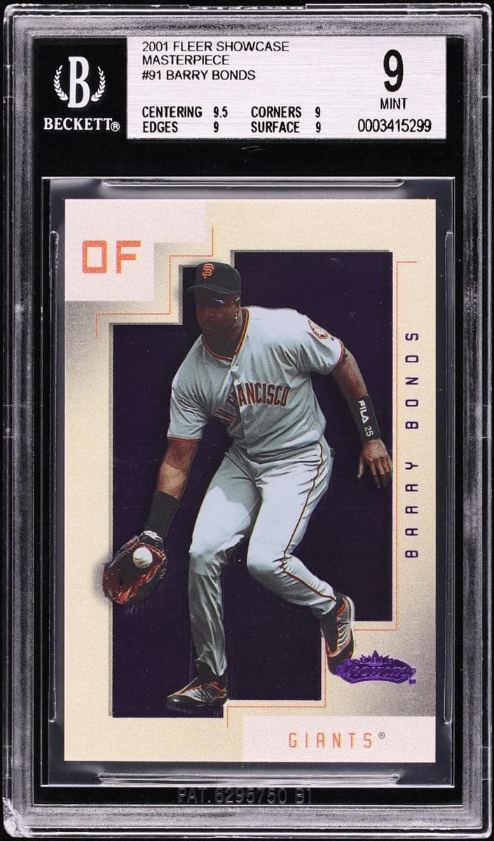 Barry Bonds 2001 fleer