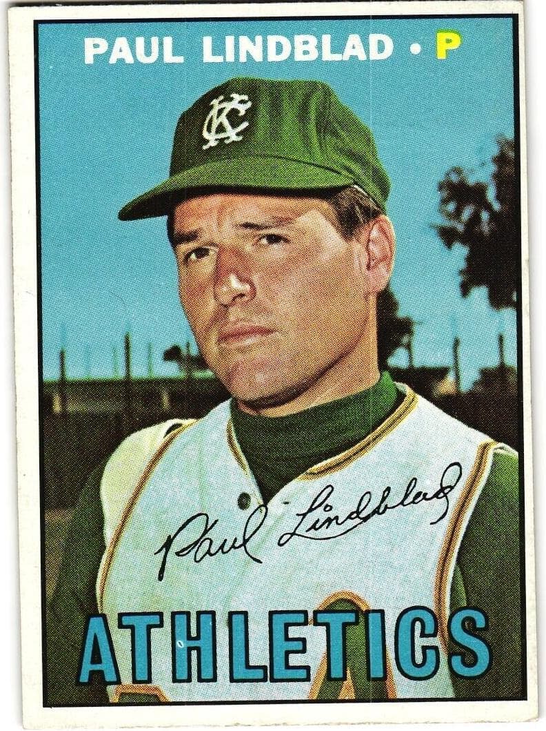 Paul Lindblad 1967 topps Topps