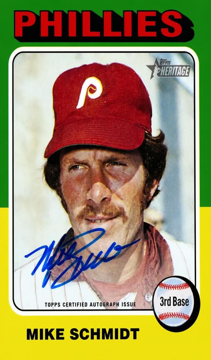 Mike Schmidt 2024 topps Topps Heritage