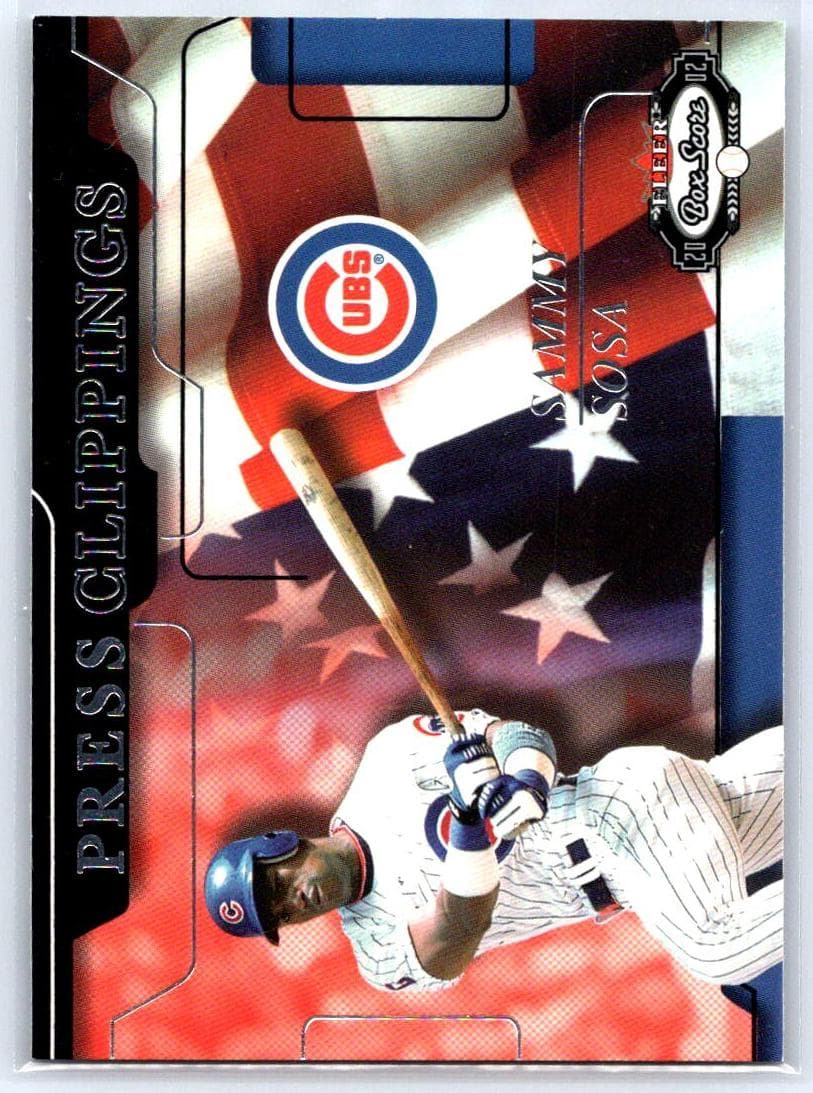 Sammy Sosa 2002 fleer Fleer Box Score