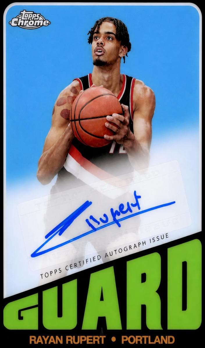 Rayan Rupert 2023 topps Topps Chrome Sapphire Edition