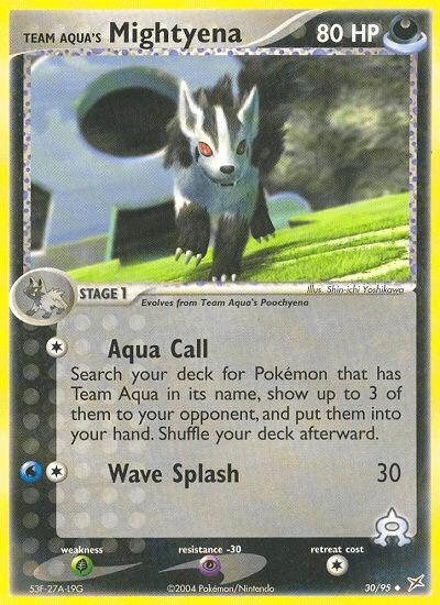 Team Aqua's Mightyena #18