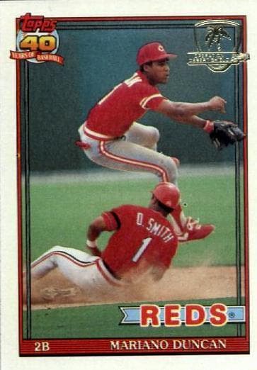 Mariano Duncan 1991 topps O-Pee-Chee