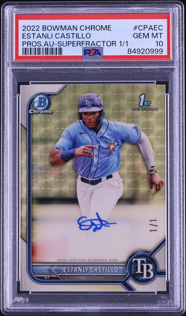 Estanli Castillo 2022 bowman Bowman Chrome