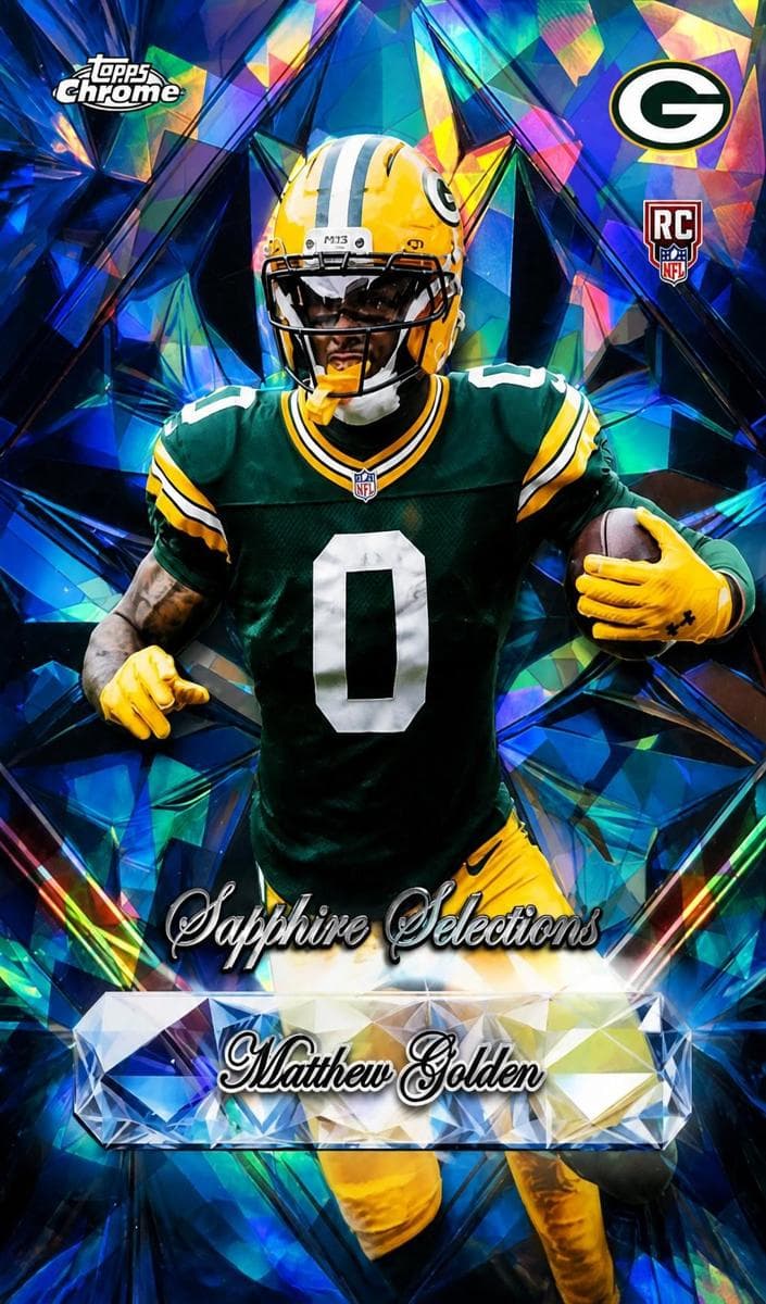 Matthew Golden 2025 topps Topps Chrome Sapphire