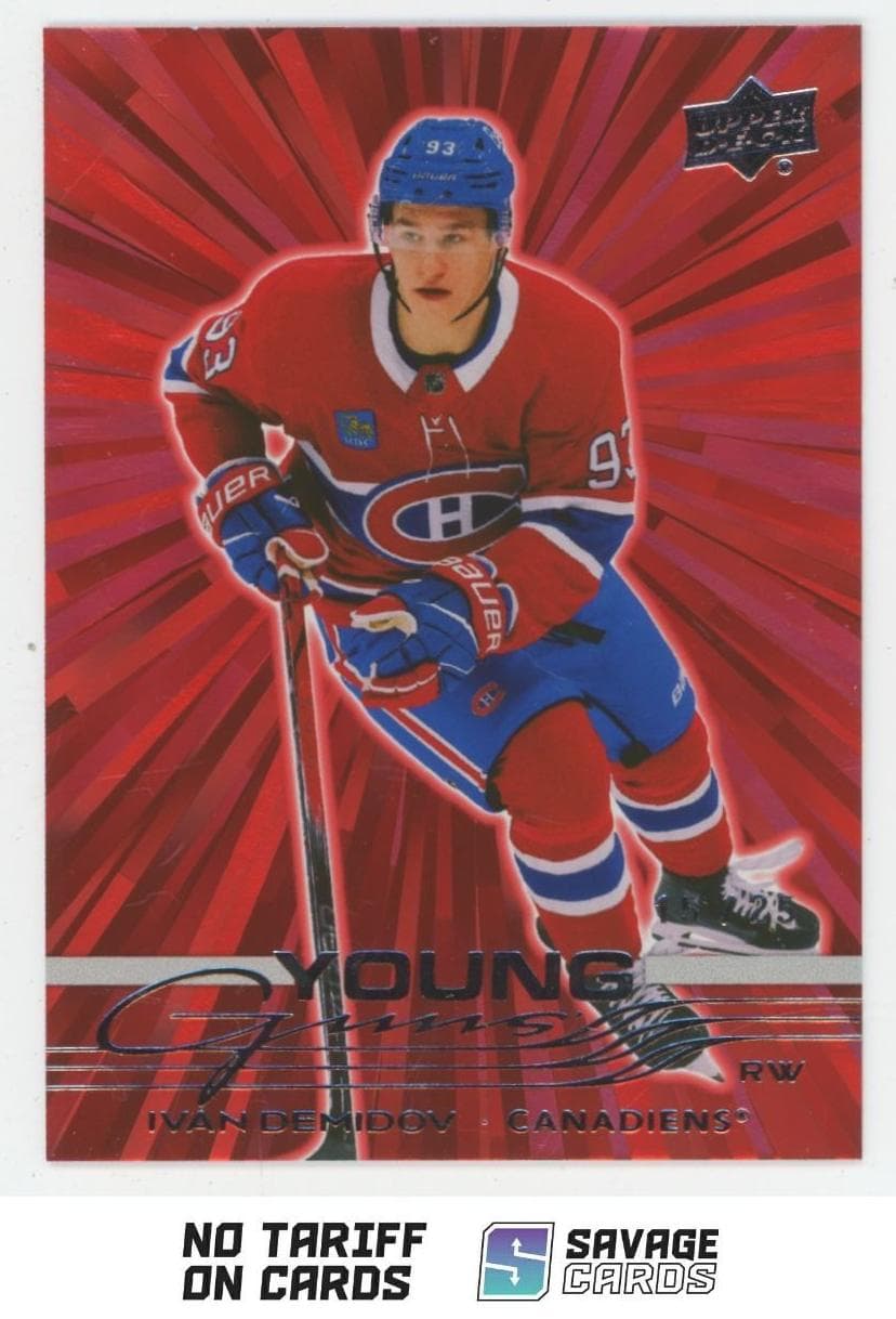 Ivan Demidov 2025 Upper Deck rookie card