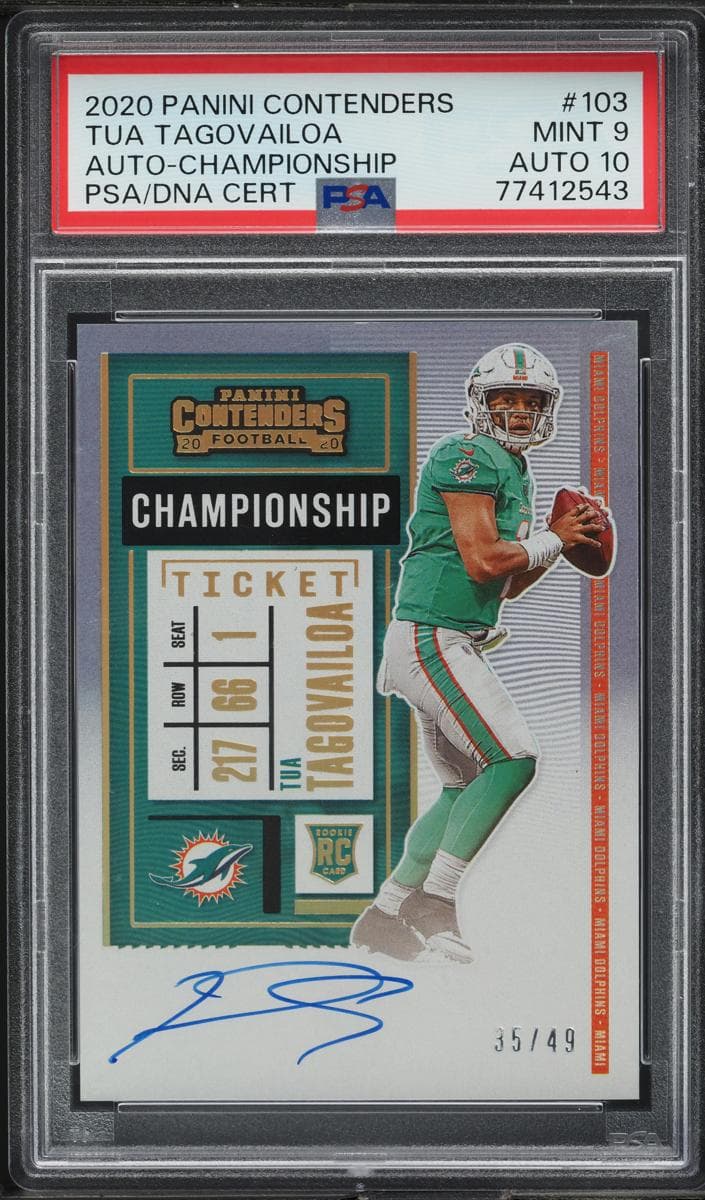 Tua Tagovailoa 2020 panini Panini Contenders