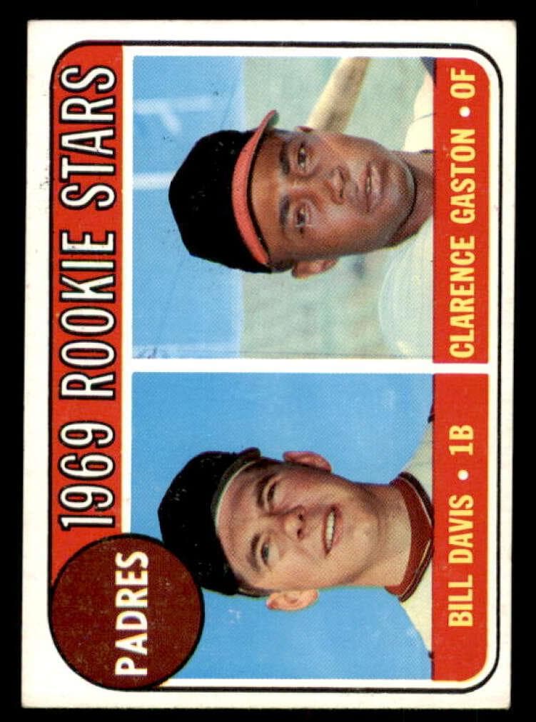 Padres 1969 Rookie Stars (Bill Davis / Clarence Gaston) #304