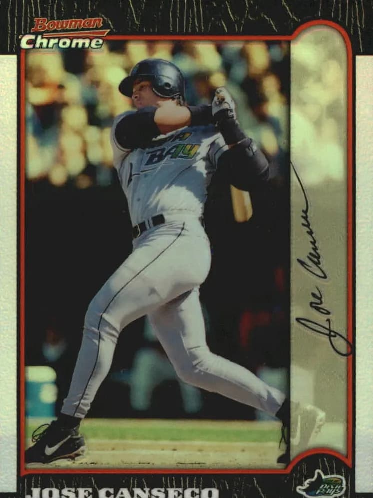 Jose Canseco 1999 bowman Bowman Chrome