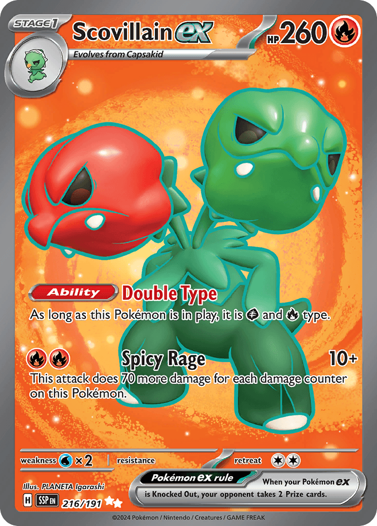 Scovillain ex 2024 Pokemon