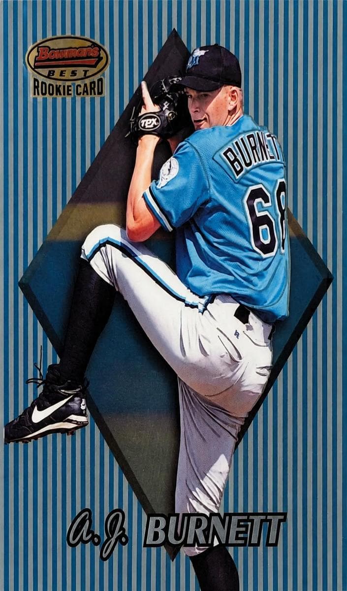 A.J. Burnett 1999 bowman Bowman's Best
