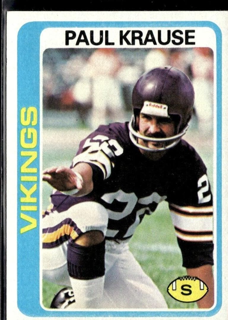 Paul Krause 1978 topps Topps