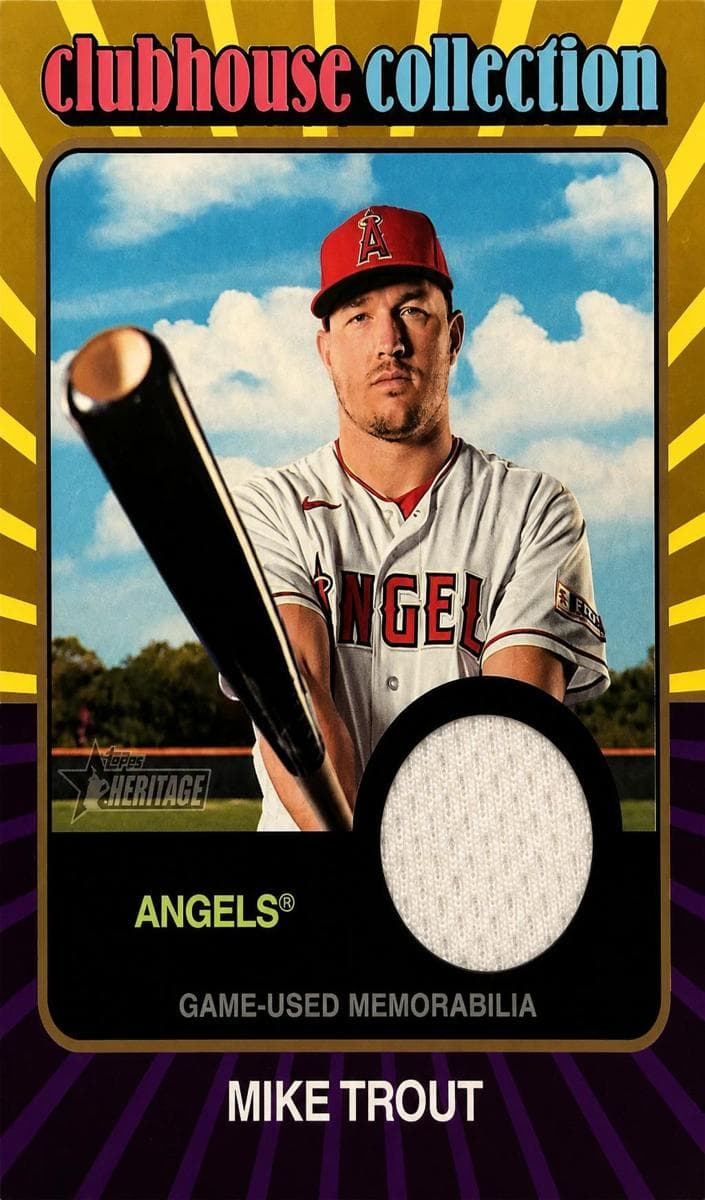 Mike Trout 2024 topps Topps Heritage