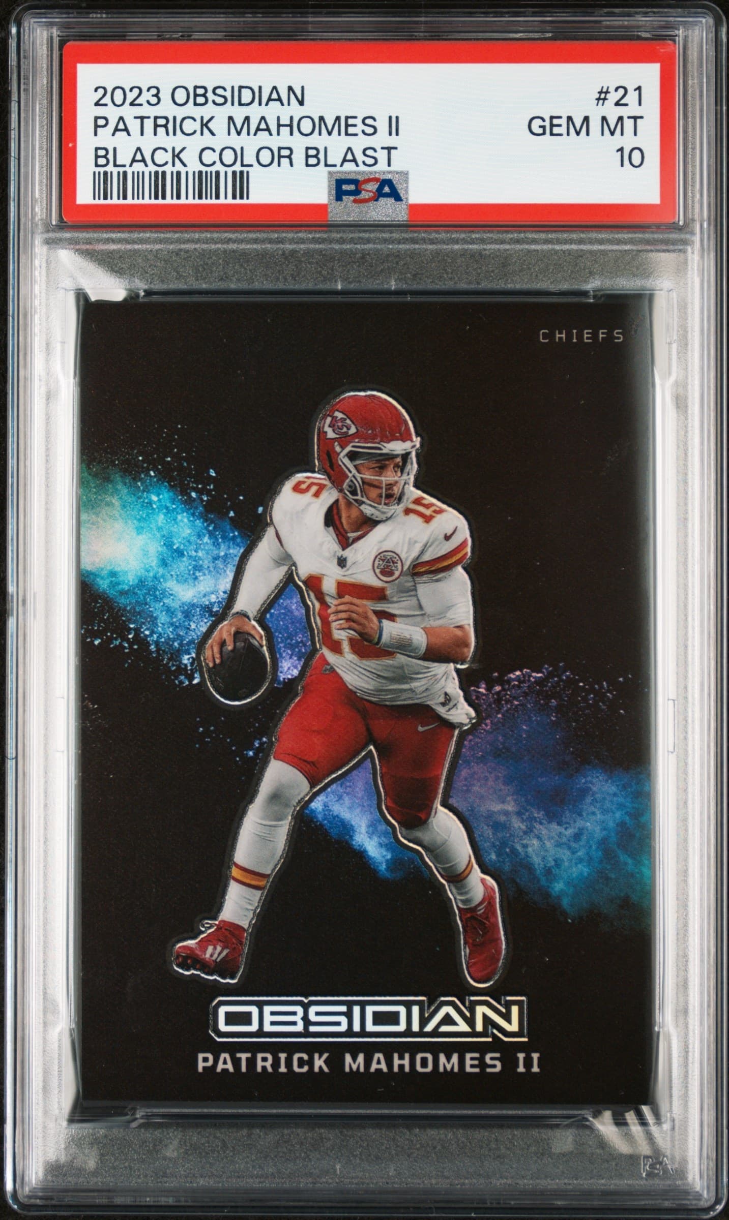 Patrick Mahomes II 2023 panini Panini Obsidian