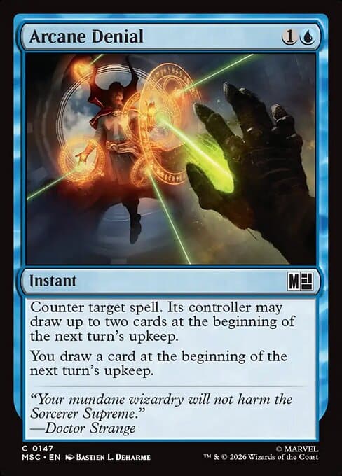 Arcane Denial 2025 Magic: The Gathering Aetherdrift Commander