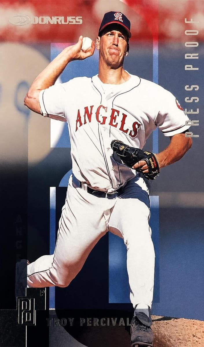 Troy Percival 1997 panini Donruss